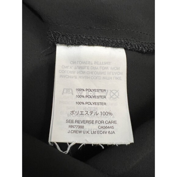 J Crew Black Sheer Sleeveless Blouse Tank - Women's 2 P *READ* - Picture 6 of 11